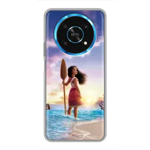 Чехол с мультфильмом Моана Huawei Honor Magic 5 Lite 5G (Моана с веслом)