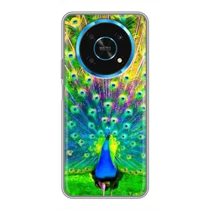 Чехол с птицами на Huawei Honor Magic 5 Lite 5G (VPrint) (Яркий Павлин)