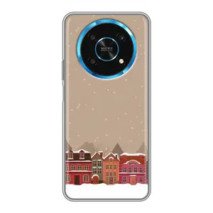 Новорічні, Святкові Чохли для Huawei Honor Magic 5 Lite 5G - 2024 год (Зимове місто)