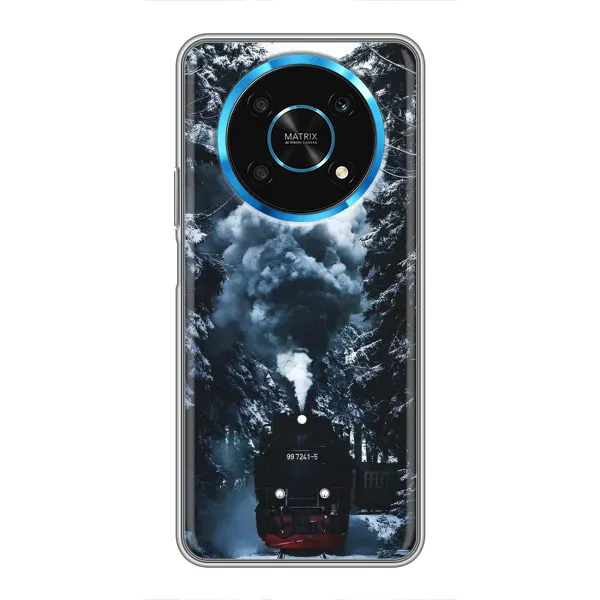 Чохол з принтом «Зимовий потяг» для Huawei Honor Magic 5 Lite 5G