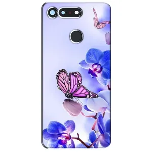 Чохли з квітами для Huawei Honor View 20 / V20 (VPrint) (Метелик на квітах)
