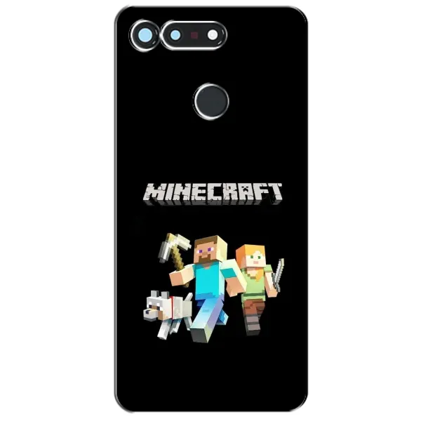 Чохол з принтом «герої Minecraft» для Huawei Honor View 20 / V20