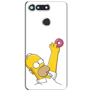 Чjхол з Сімпсонами для Huawei Honor View 20 / V20 (VPrint) (Гомер з пончиком)