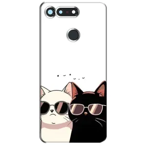 Чохол з малюнком кіт на Huawei Honor View 20 / V20 (Коти в окулярах)