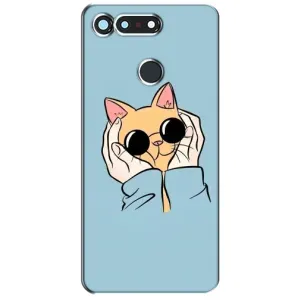Чохол на Хуавей Гонор Вію 20 / В20 з Котиками (VPrint) (Котик в окулярах)