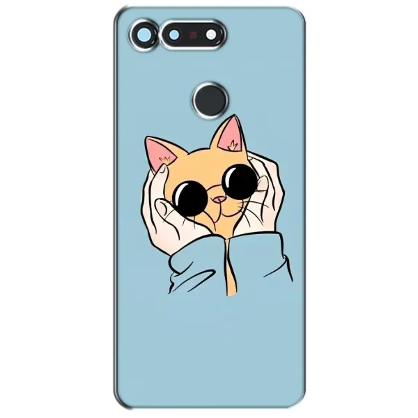 Чехол с принтом «Котик в очках» для Huawei Honor View 20 / V20