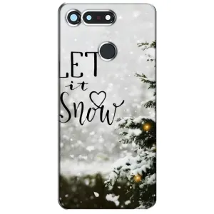 Новорічні, Святкові Чохли для Huawei Honor View 20 / V20 - 2024 год (Let it snow)