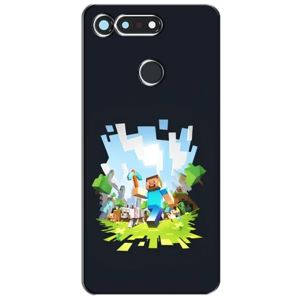 Чохол з принтом «персонажі Minecraft» для Huawei Honor View 20 / V20