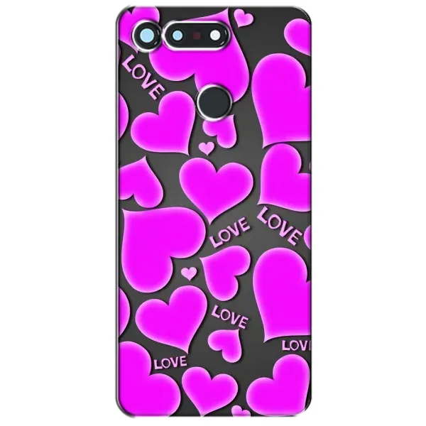 Чехол с принтом «Pink hearts» для Huawei Honor View 20 / V20