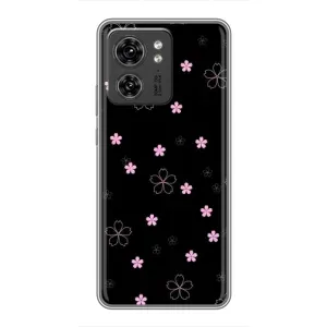 Чехол с принтом «Розовые цветы на черном» для Huawei Enjoy 90