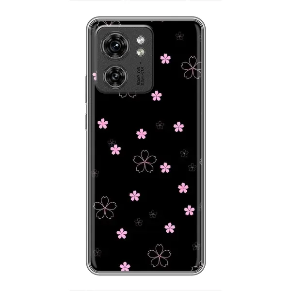 Чехол с принтом «Розовые цветы на черном» для Huawei Enjoy 90