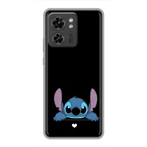Чохол з принтом Стіч на Huawei Enjoy 90 (Стіч на чорному)