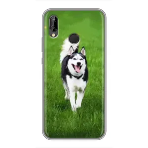 Чохол з Хаскі Huawei Honor 10 Lite - (AlphaPrint) (Радісний Хаскі)