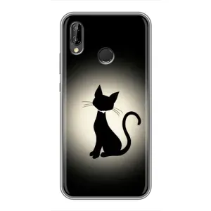 Чохол з принтом для Huawei Honor 10 Lite (AlphaPrint) Модні коти (Силует котика)