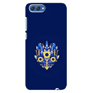 Чехлы для Huawei Honor 10, COL-Al00  Укр. Символика (AlphaPrint) (Цветочный Герб)