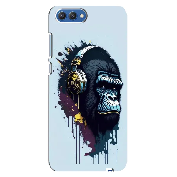 Чехол с принтом «Горилла в наушниках» для Huawei Honor 10 (COL-AL00)