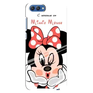 Эксклюзивный чехол для Huawei Honor 10, COL-Al00 (AlphaPrint - Мультяшные) (Маус Минни)