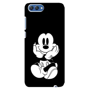 Эксклюзивный чехол для Huawei Honor 10, COL-Al00 (AlphaPrint - Мультяшные) (Микки на черном)
