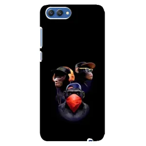 Чехол с Обезьянами Huawei Honor 10, COL-Al00 - (AlphaPrint) (Три обезьяны)