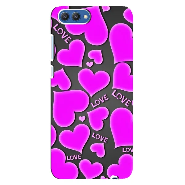 Чехол с принтом «Pink hearts» для Huawei Honor 10 (COL-AL00) Чехол с принтом «Pink hearts» для Huawei Honor 10 (COL-AL00)