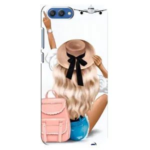 Чехол с печатью для Huawei Honor 10, COL-Al00 - (Мода) (AlphaPrint) (Путешествие)