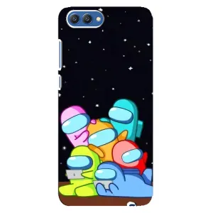 Чехол Амонг Ас для Huawei Honor 10, COL-Al00 (AlphaPrint) (Скины в космосе)