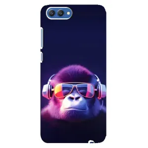 Чехол с Обезьянами Huawei Honor 10, COL-Al00 - (AlphaPrint) (Стильная обезьяна)