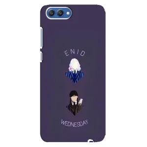 Чехлы Венсдей на Huawei Honor 10, COL-Al00 Уэнсдей (AlphaPrint) (Уэнздей и подруга)