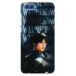 Чехлы Венсдей на Huawei Honor 10, COL-Al00 Уэнсдей (AlphaPrint) (Уэнздей кошка)