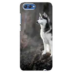 Чехол с Хаски для Huawei Honor 10, COL-Al00 - (AlphaPrint) (Верный пес)