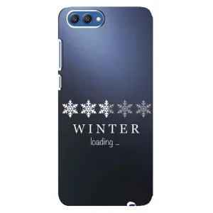 Зимние Чехлы для Хонор 10 - прозрачный фон (Winter loading)