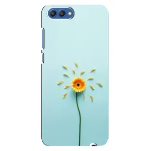Чохли з квітами для Huawei Honor 10, COL-Al00 (VPrint) (Жовта квітка)
