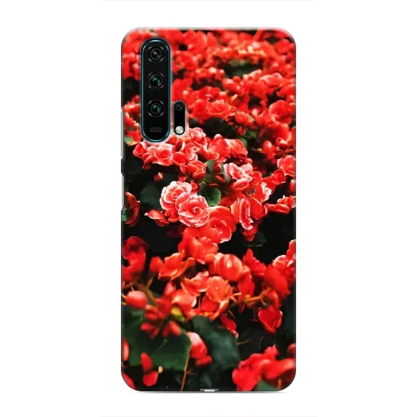 Чохол з принтом «Квіти червоні» для Huawei Honor 20 Pro