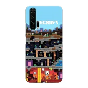 Чохол Майнкрафт на Huawei Honor 20 Pro (AlphaPrint) Minecraft (фон Minecraft)