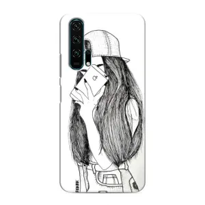 Чохол з друком для Huawei Honor 20 Pro - (Мода) (AlphaPrint) (Фото дівчини)