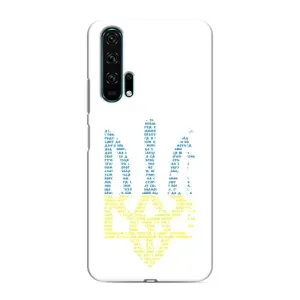 Чехлы для Huawei Honor 20 Pro  Укр. Символика (AlphaPrint) (Герб из букв)
