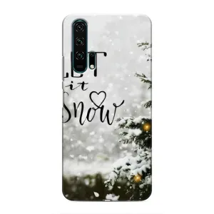 Новогодние, Праздничные Чехлы для Huawei Honor 20 Pro - 2024 год (Let it snow)