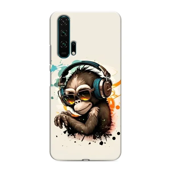 Чехол с принтом «Макака в наушниках» для Huawei Honor 20 Pro