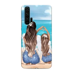 Чохол з друком для Huawei Honor 20 Pro - (Мама з дитинкою) (AlphaPrint) (Мама з донькою)