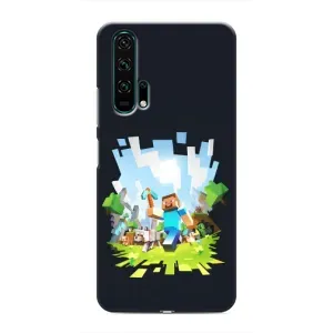 Чохол Майнкрафт на Huawei Honor 20 Pro (AlphaPrint) Minecraft (персонажі Minecraft)