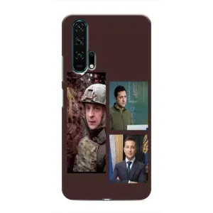 Чохол для Huawei Honor 20 Pro (AlphaPrint - с принтом Зеленського) (Президент)