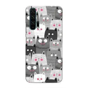 Чохли з Котиками для Huawei Honor 20 Pro (VPrint) (Мальовані котики)