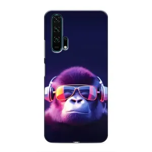 Чехол с Обезьянами Huawei Honor 20 Pro - (AlphaPrint) (Стильная обезьяна)