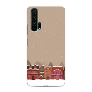 Новогодние, Праздничные Чехлы для Huawei Honor 20 Pro - 2024 год (Зимний город)