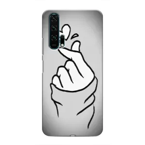 Чохол з принтом для Huawei Honor 20 Pro (AlphaPrint - Знак сердечка) (Значок Love)