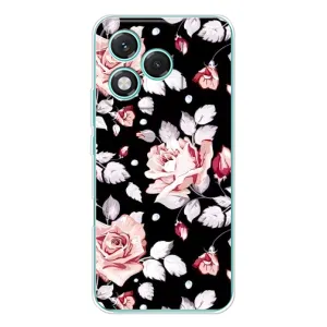 Чохли з квітами для Huawei Honor 400 Lite (VPrint) (Квіти на чорному)