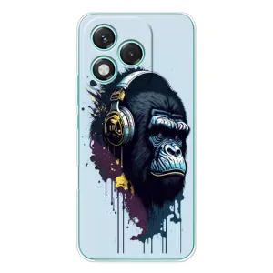 Чохол з Мавпами Huawei Honor 400 Lite - (AlphaPrint) (Горила в навушниках)