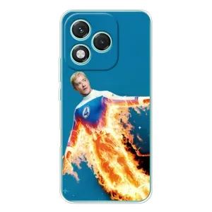 Чохол з принтом Фантастична четвірка для Huawei Honor 400 Lite (Людина-факел у вогні)