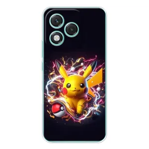 Чохол з Пікачу на Huawei Honor 400 Lite (Пікачу з м'ячем)