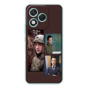 Чохол для Huawei Honor 400 Lite (AlphaPrint - с принтом Зеленського) (Президент)